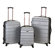Rockland Melbourne 3 Piece ABS Luggage Set