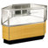 Sturdy Store Displays Streamline 38" x 51" Half Vision Outside Corner Showcase with Panel Back