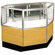 Sturdy Store Displays Streamline 38" x 42" Half Vision Inside Corner Showcase with Mirror Back