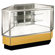 Sturdy Store Displays Streamline 38" x 42" Full Vision Outside Corner Showcase with Mirror Back