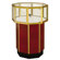 Sturdy Store Displays Streamline 38" x 24" Octagonal Pedestal Case