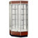 Sturdy Store Displays Streamline 34" x 15" Front Opening Inside Corner Trophy Case with Glass Back