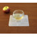 Modern-Twist Coaster Notz Pebbles in White on Clear Base (Set of 4)