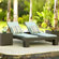 North Cape International Melrose Double Adjustable Chaise Lounge with End Tables
