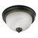 Quorum Flush Mount Faux Alabaster Glass