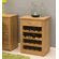 Baumhaus Mobel Oak Wine Rack Lamp Table