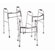 Medline Deluxe Junior Folding Walker with 5" Wheels