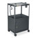 Quartet&reg; Five-In-One Adjustable-Height AV Cart with Cabinet in Gray