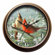 New Haven Parrot Wall Clock in Distressed Antique Bronze