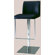 Chintaly Imports Adjustable Swivel Stool with Upholstered Seat in White