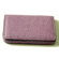 Budd Leather On the Go Pebble Grain Magnetic Business Card Case in Purple