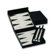 Budd Leather Backgammon and Chess Set