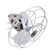 Matthews Fan Company Atlas Aluminum Fan Head with Decorative Cage