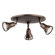 TransGlobe Lighting 3 Light Semi Flush Mount Spot Light