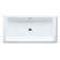 Kaldewei Bassino 78.7" x 39.4" Bath Tub with Molded Panel and Leveling Feet in White