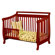 AFG Furniture Athena Amy Convertible Crib with Toddler Rail in Cherry