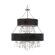 Golden Lighting Echelon  Chandelier in Chrome