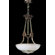 Zaneen Lighting Monticello Three Light Traditional Pendant in Aged Bronze