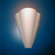Zaneen Lighting Bella Single Light Wall Sconce with Satin White Glass Diffuser in Aluminum