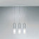 Zaneen Lighting Jazz Three Light Pendant Holder in White
