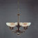 Zaneen Lighting Cordoba Five Light Traditional Chandelier in Antique Brass