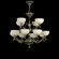 Zaneen Lighting Arana Twelve Light Traditional Chandelier in Dark English Bronze