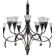 Zaneen Lighting Siberia Ten Light Chandelier in Aged Gold