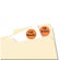 Avery Consumer Products Self-Adhesive Removable Labels, 3/4in dia, Orange Neon, 1008/Pack                                                            