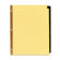 Avery Consumer Products Gold Reinforced Leather Tab Dividers, 25-Tab, A-Z, Letter, Black, 25 per Set                                                 