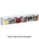 Deflect-O Corporation Tilt Bins,Interlocking,6-Bins,23-5/8"x3-5/8"x4-1/2",White