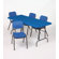 Iceberg Enterprises IndestrucTable TOO 1200 Series 96" Adjustable Folding Table