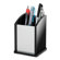 Kantek Pen Cup, Aluminum, 12/CT, Black/Acrylic