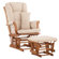 Storkcraft Custom Tuscany Glider and Ottoman