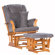 Storkcraft Custom Tuscany Glider and Ottoman