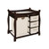 Badger Basket Sleigh Style Baby Change Table with 3 Baskets and Hamper