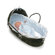 Badger Basket Hooded Moses Basket with Gingham Bedding