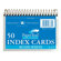 Roaring Spring Paper Products Wirebound Index Cards,5"x3-1/2",50 SH,Ruled,Perforated,White