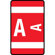 Smead Manufacturing Company Alpha-Z Color-Coded Second Letter Labels, Letter A, 100/Pack, Letter A, Red