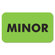 Tabbies Medical Labels for Minor, 1-1/2 x 2-7/8, Fluor Green, 250/Roll                                                               