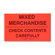 Tatco Shipping Label, Mixed Merchandise, 500 per Roll, Black/Red