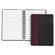 Tops Business Forms Leatherette Notebook, College Rule, 8-1/4 x 5-7/8, 96-Sheet, Black/Burgundy