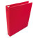 Wilson Jones Basic Vinyl Round Ring Binder, 1in Capacity, Red                                                                             
