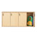 Young Time Four Section Stackable Locker with Doors