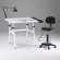 Martin Universal Design Berkeley 4 Piece Melamine Drafting Table Set with Chair