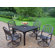 Oakland Living Rochester 5 Piece Dining Set with Cushions