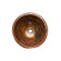 Premier Copper Products Round Braided Self Rimming Hammered Copper Bathroom Sink in Oil Rubbed Bronze