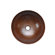 Premier Copper Products Small Round Hammered Copper Vessel Sink in Oil Rubbed Bronze