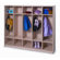 Whitney Brothers Melamine Coat Locker in Maple