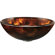 Vigo Black/Gold Fusion Tempered Glass Vessel Sink