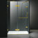 Vigo Frameless Pivot Door Shower Enclosure with Left Drain